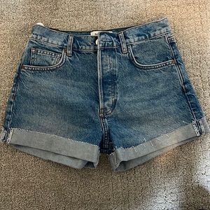 Reformation Charlie cuffed high rise jean shorts. NWOT new without tags. Size 27